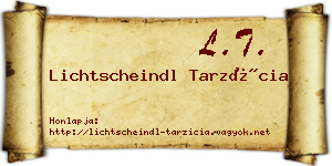 Lichtscheindl Tarzícia névjegykártya